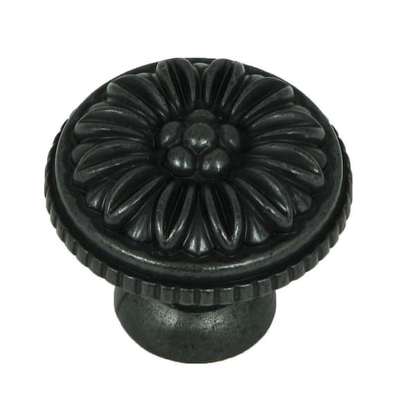 Stone Mill Hardware Dahlia 1 3 8 In, Red Cabinet Knobs Home Depot