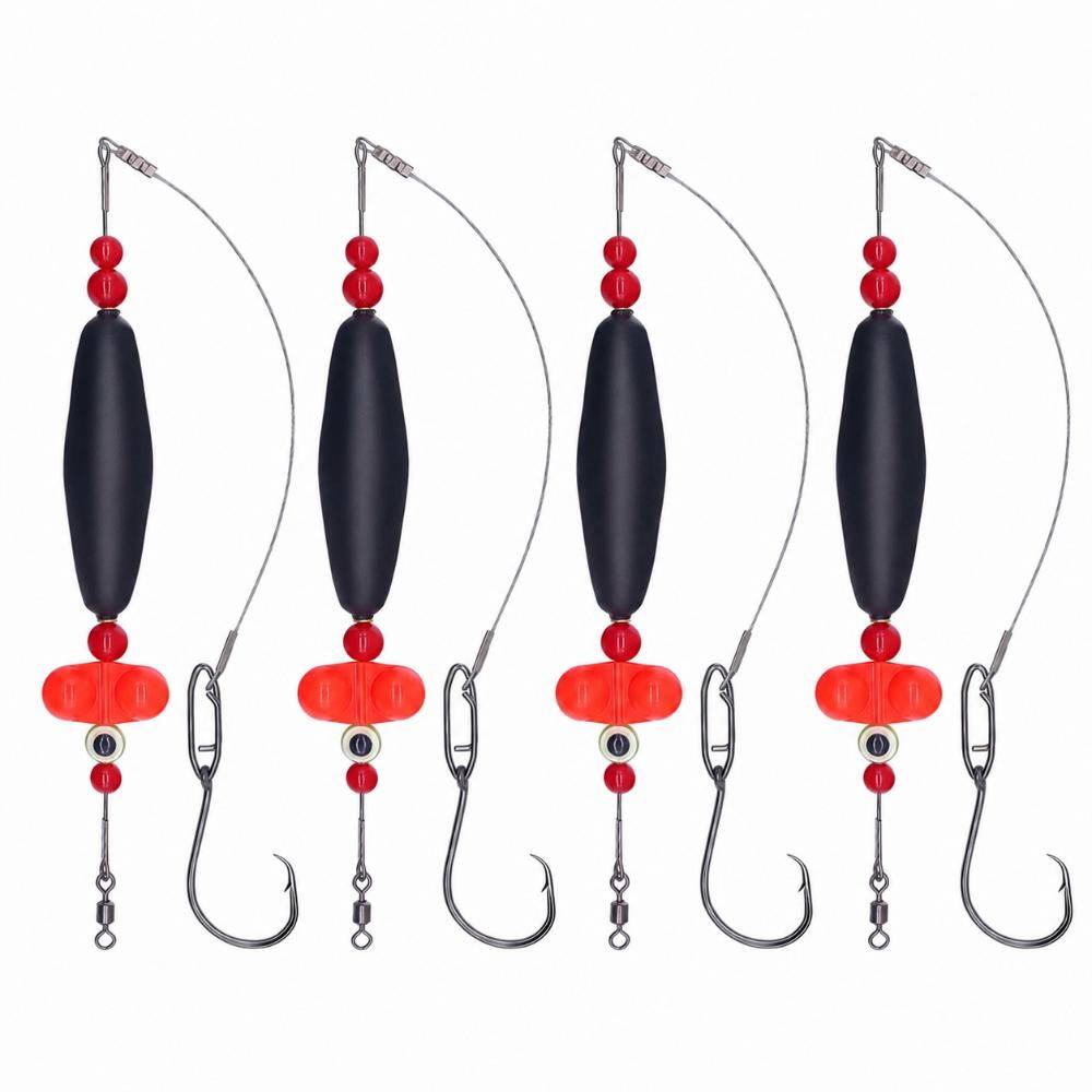 Catfish Float Rattler Rig with Circle Hooks for Bank Fishing