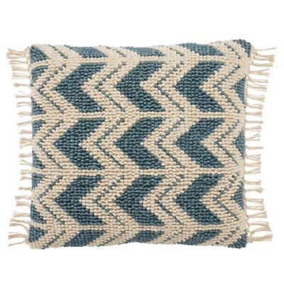 blue and ivory throw pillows