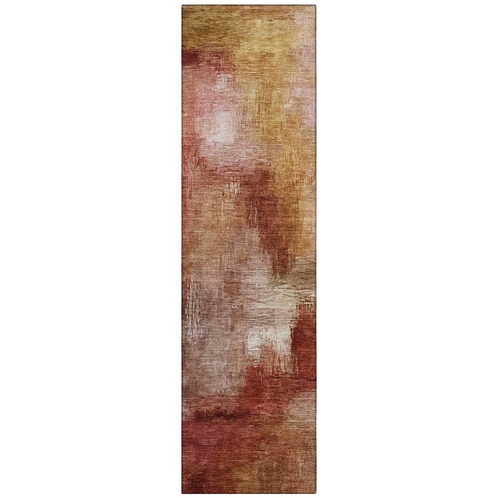 Chantille Machine Washable Indoor/Outdoor Abstract ACN2738 Paprika 2 ft. x 7 ft. Runner Rug price history on PriceWatchPro