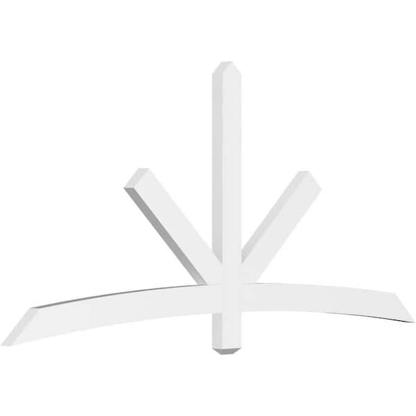 Ekena Millwork Alberta 84 in. W x 38.5 in. H x 2 in. D Signature Polyurethane Bracket