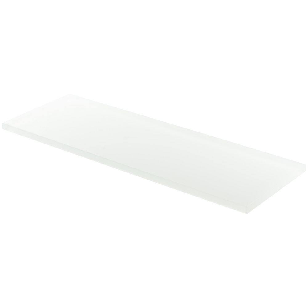 Lucid 4'' x 12'' White Glass Subway Tile