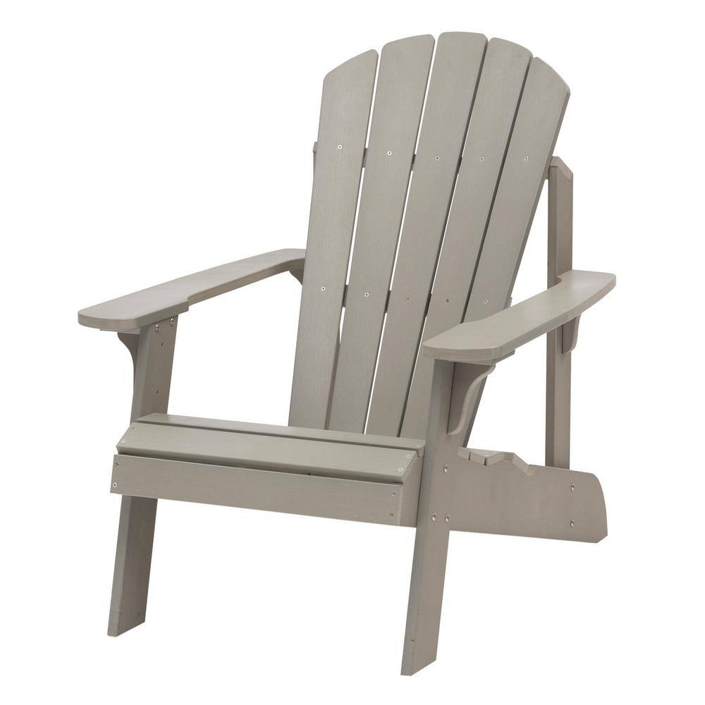 Casainc Elegant Light Gray Outdoor Composite Hips Patio Adirondack Chair Sm H Ly The Home Depot Casainc Elegant Light Gray Outdoor Composite Hips Patio Adirondack Chair Sm H Ly The Home Depot