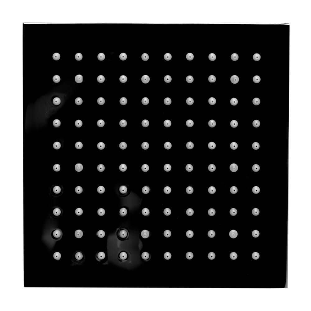 Polished Chrome Square LED Rain Shower Head