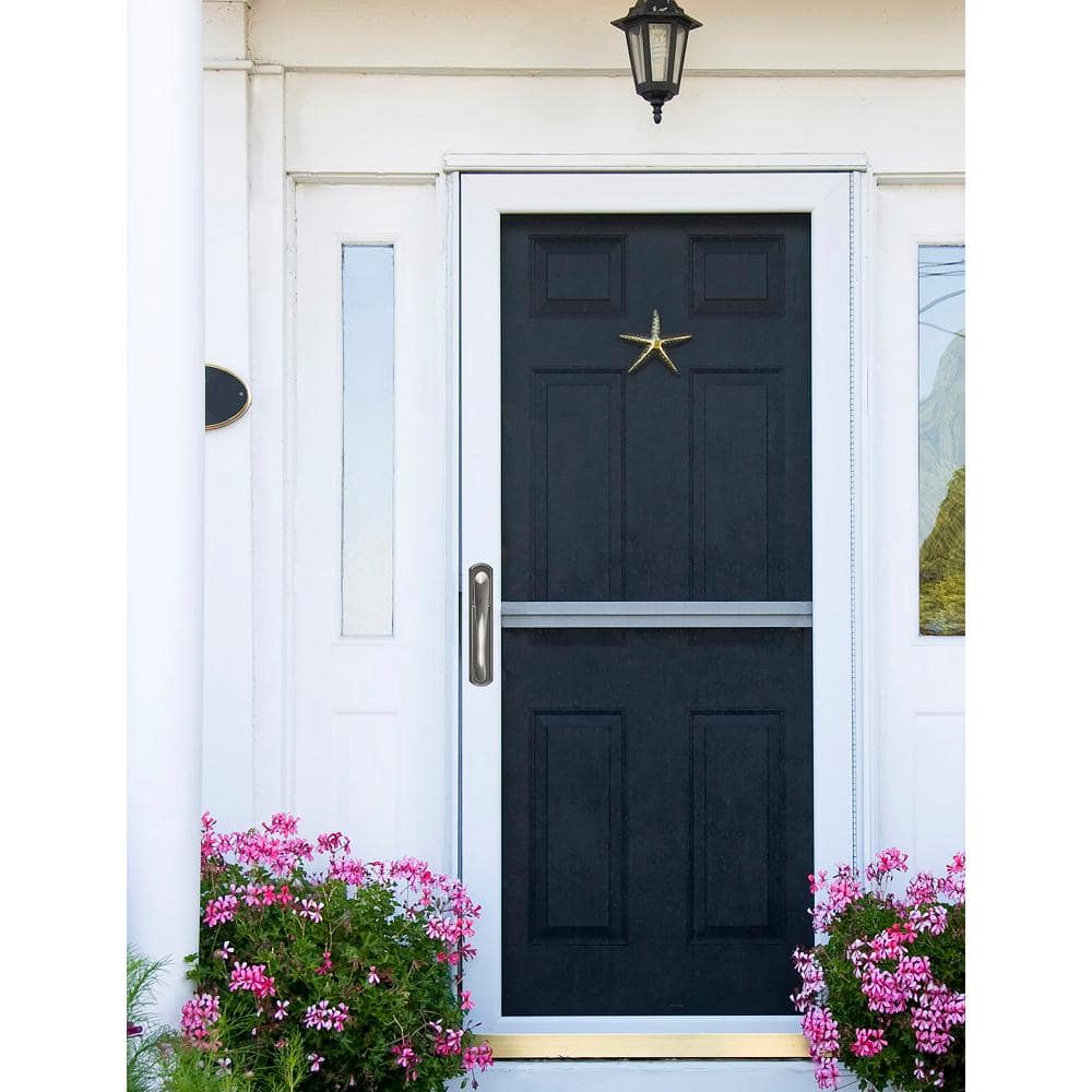 Satin Nickel Zinc Storm Door Handle Set