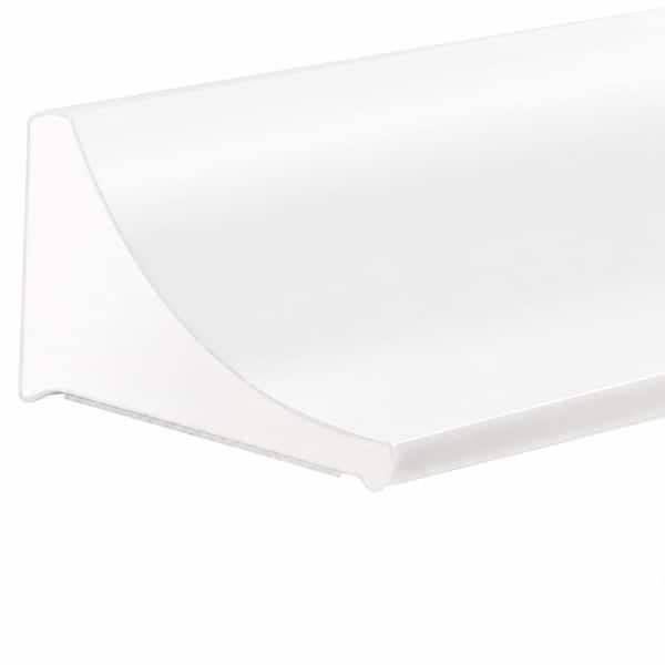78 in. L x 0.44 in. W Silicone Shower Threshold Water Dam in White with Self-Adhesive Backing