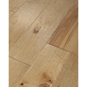 Take Home Sample - Canaveral 6-3/8 in. W Maize Scraped Engineered Maple Hardwood Flooring