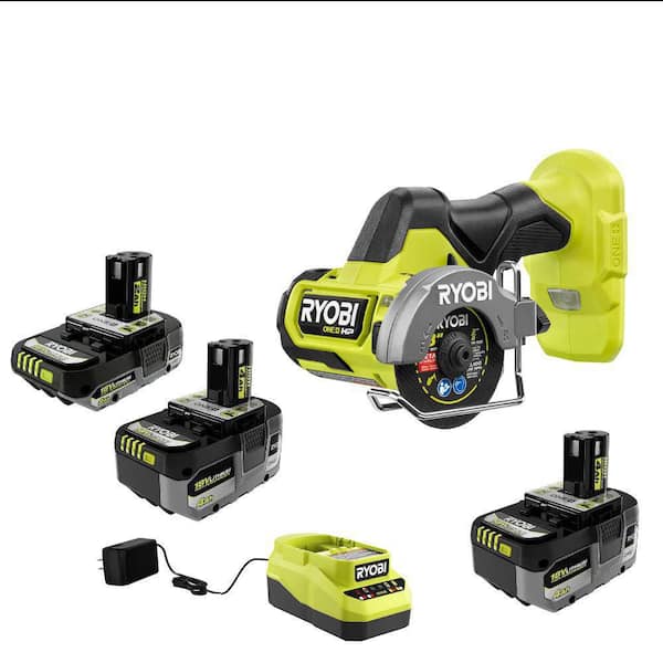 ONE+ 18V HIGH PERFORMANCE Kit w/ (2) 4.0 Ah Batteries, 2.0 Ah Battery, Charger, & ONE+ HP Brushless Cut-Off Tool