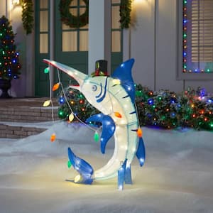 3 ft. LED Marlin Holiday Yard Decoration