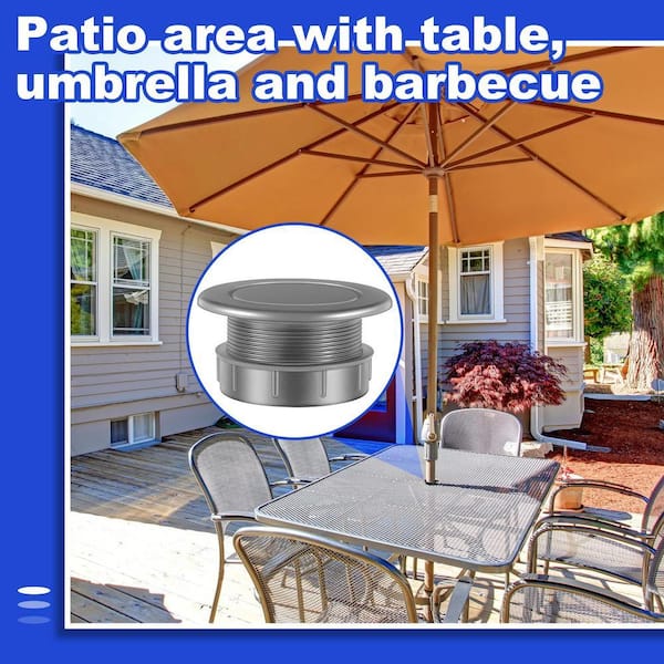 dark grey patio umbrella 12ft Cantilever Patio Umbrella, Offset Hanging Outdoor Umbrella, UV Protected Curved Crank Umbrella for Garden Backyard, Dark Grey