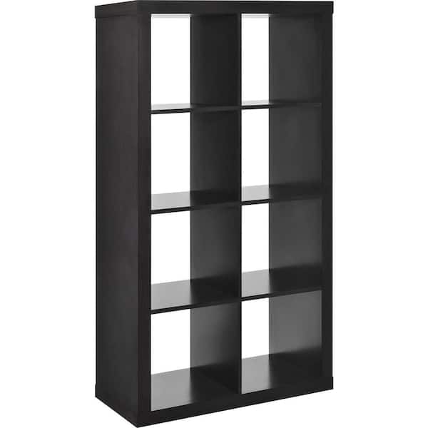 Altra Furniture 8-Cube Bookcase Room Divider in Espresso