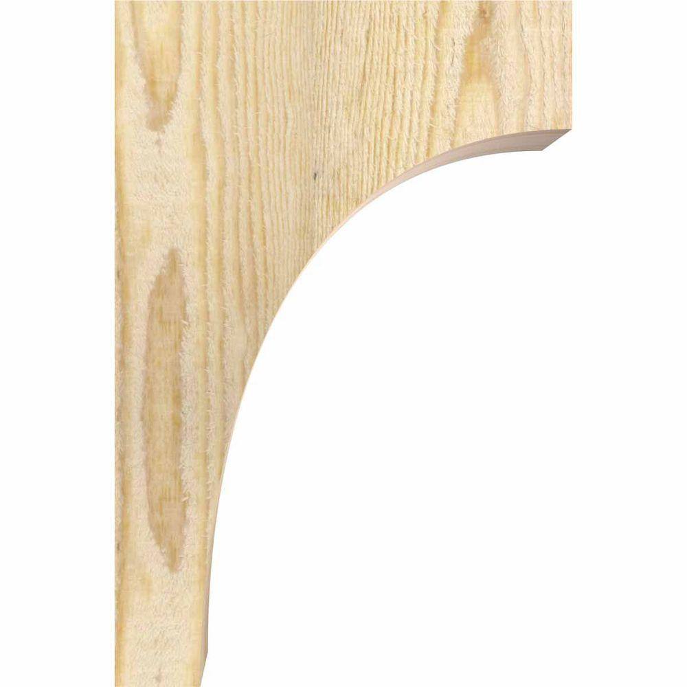 12" Tall Rough Sawn Douglas Fir Wood Corbel