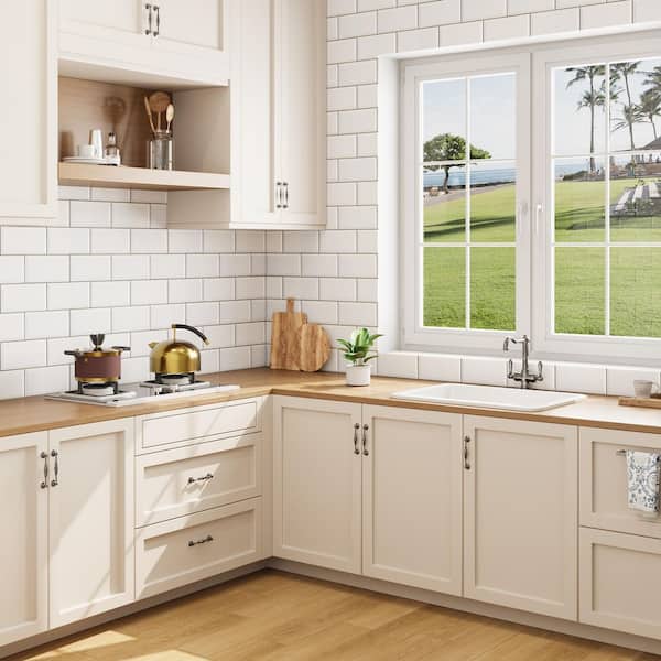 Undermount Fireclay 27 in. Single Bowl Kitchen Sink, with Grid and Strainer in White