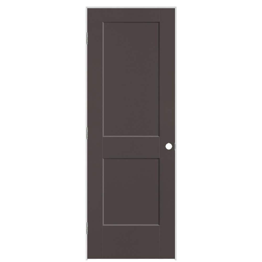 Masonite 28 in. x 80 in. 2-Panel Logan Right-Hand Solid Core