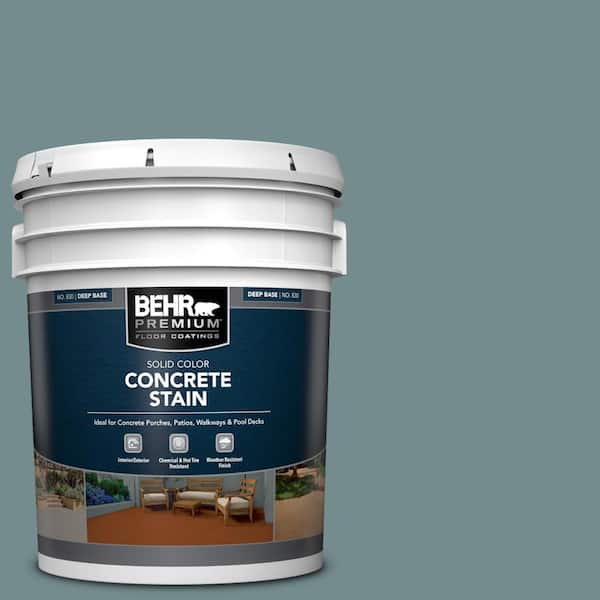 BEHR PREMIUM 5 gal. #PFC-53 Leisure Time Solid Color Flat Interior/Exterior Concrete Stain