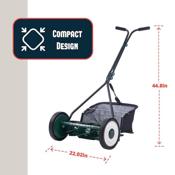 American Lawn Mower Company 16 in. Manual Walk Behind Reel Lawn Mower American Lawn Mower Company 16 in. Manual Walk Behind Reel Lawn Mower