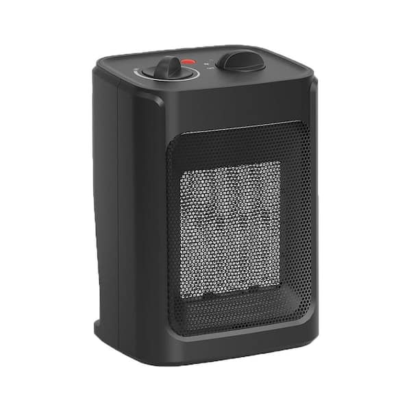 1500-Watt 8.9 in. Electric Indoor Tower Ceramic Forced Air Space Heater with Thermostat, Quiet & Heat Up To 200 sq. ft.