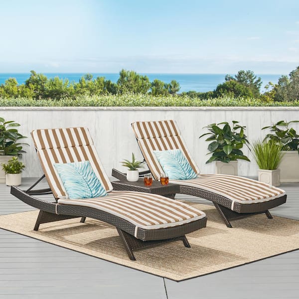 Noble house miller outdoor store chaise lounge cushion