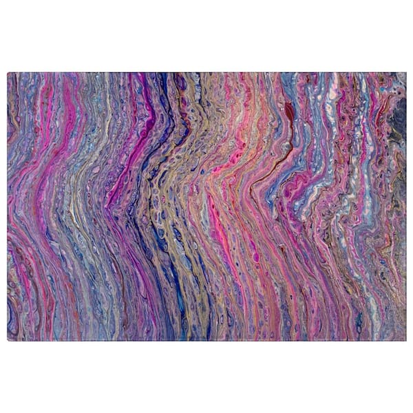 Dream Shag Premium Machine Washable Abstract ADS48 Flirt 3 ft. x 4 ft. Area Rug