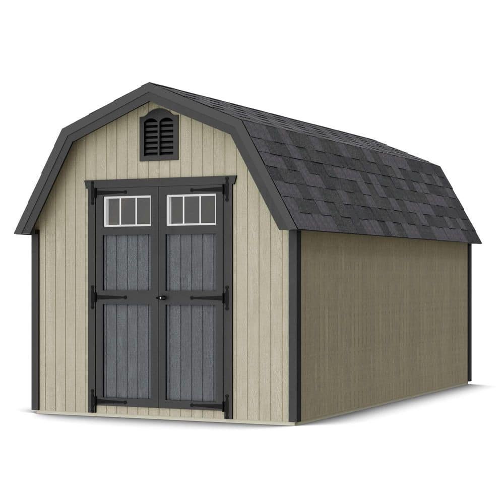 Colonial Greenfield 8 ft. x 16 ft. Outdoor Wood Storage Shed Do-It-Yourself Precut Kit with Floor (128 sq. ft.) price history on PriceWatchPro