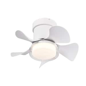 21 in. Indoor Matte White Ceiling Fan with 3-Color Temperatures Light and Remote Control