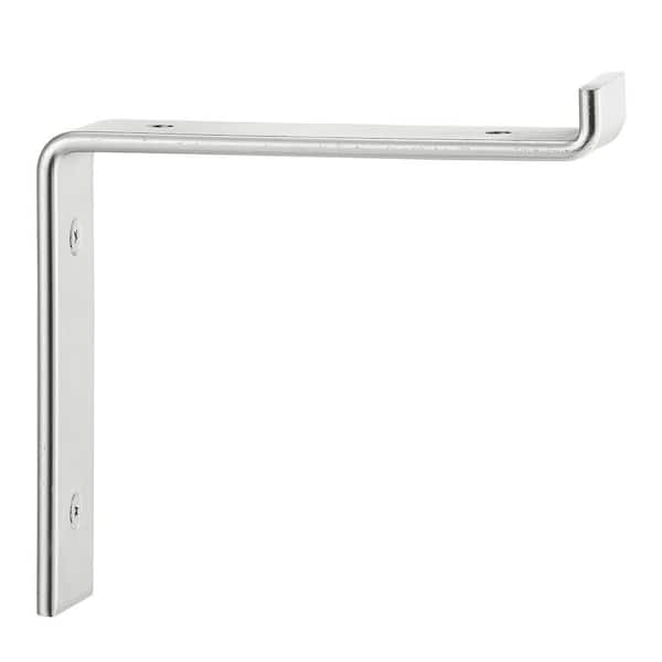 6 in. Satin Nickel Steel Shelf Bracket