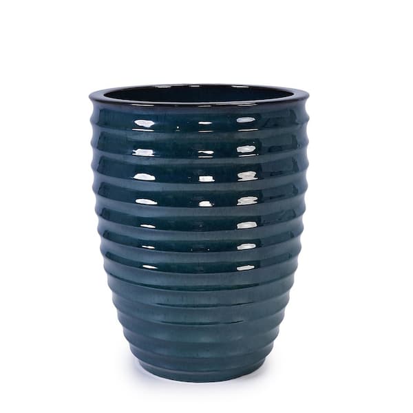 Army Green Outdoor Ceramic Plant Pots Stylish Ceramic Planters for Indoor Outdoor Use
