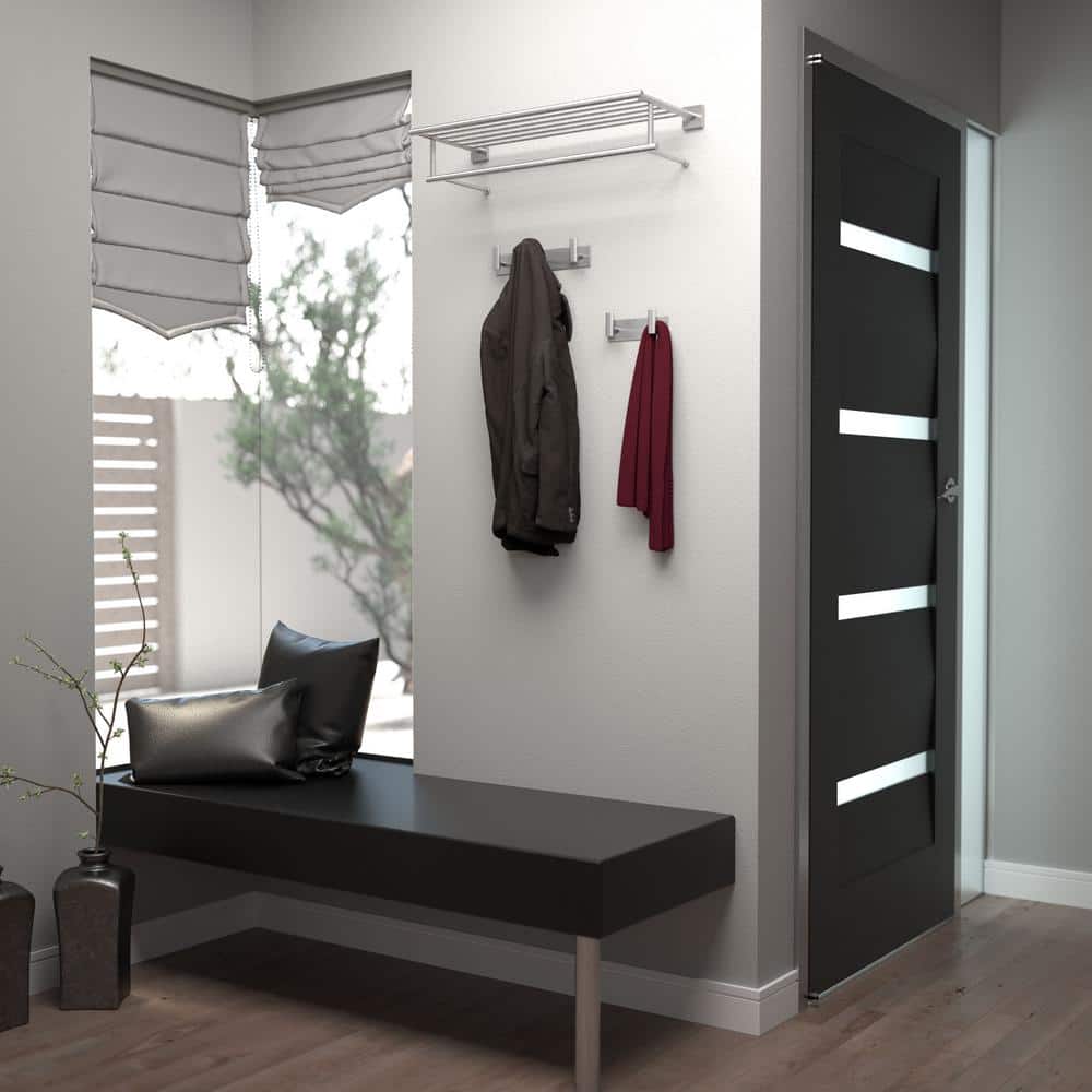 Satin Nickel Double Hook for Bathroom and Door