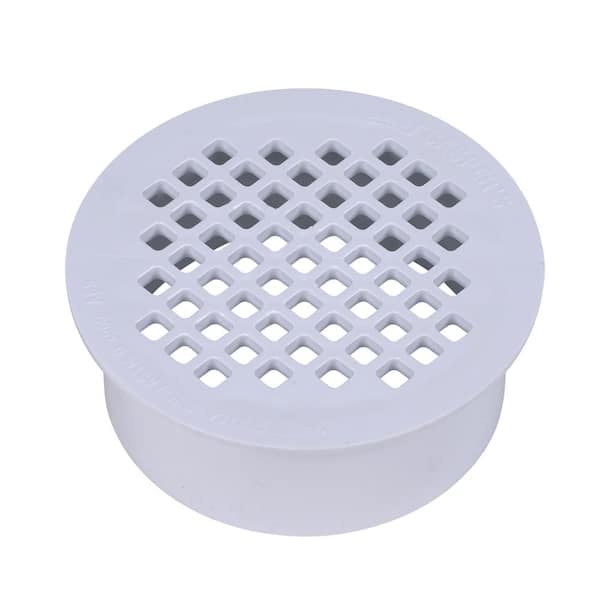 Round Snap In White Pvc Shower Drain 435692, Basement Drain System Home Depot