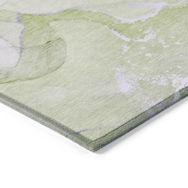 Chantille ACN517 Purple 8 ft. x 8 ft. Round Machine Washable Indoor/Outdoor Geometric Area Rug