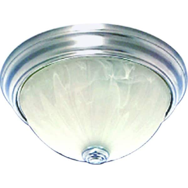 Volume Lighting Marti 2-Light Brushed Nickel Flush Mount