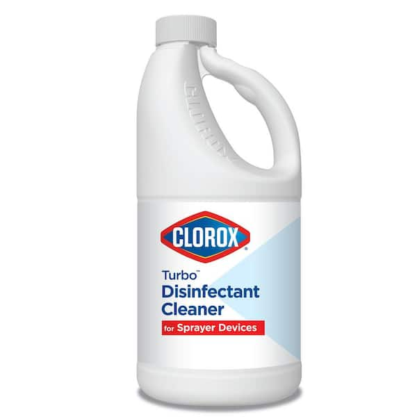 Clorox Turbo 64 Oz Bleach Free Disinfectant Cleaner For Sprayer Devices The Home Depot