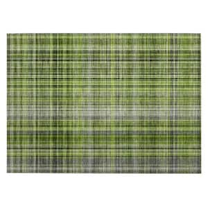 Chantille ACN541 Green 1 ft. 8 in. x 2 ft. 6 in. Machine Washable Indoor/Outdoor Geometric Area Rug