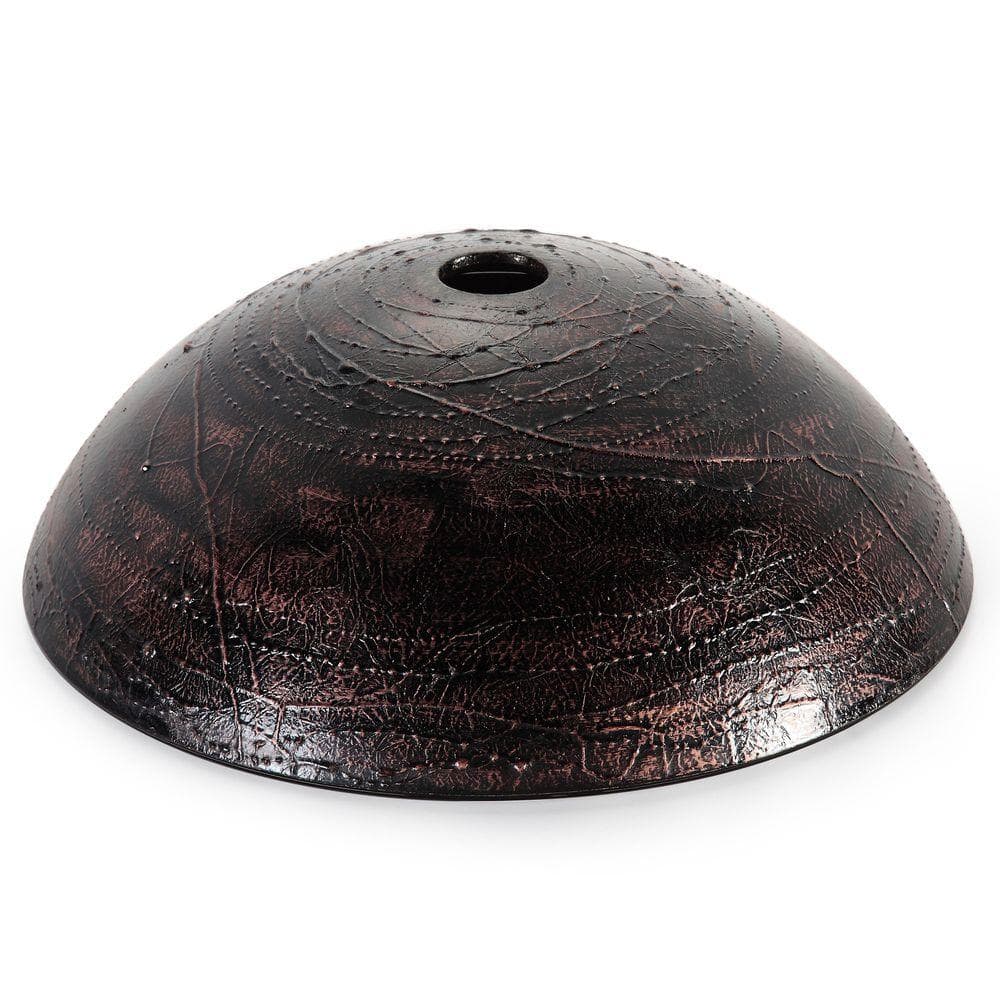 Copper Illusion Round Glass Vessel Sink with Pop-Up Drain