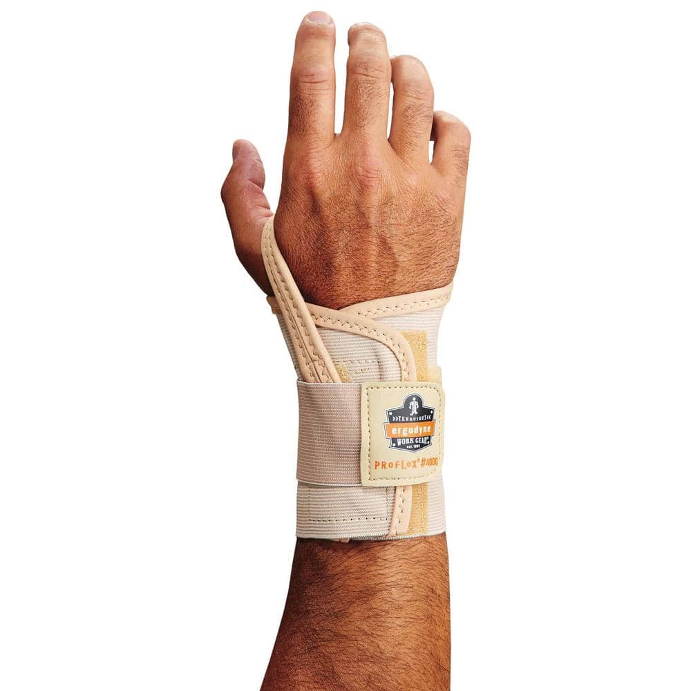 Ergodyne ProFlex Large Right Tan Single Strap Wrist Support