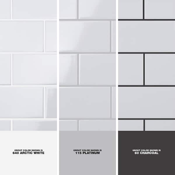 Merola Tile Crown Heights 3 In X 6, Glossy White Tiles