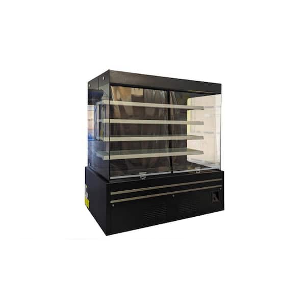 72 in. 40.9 cu. ft. Commercial Refrigerator Vertical Open Air Display EC1160 Black