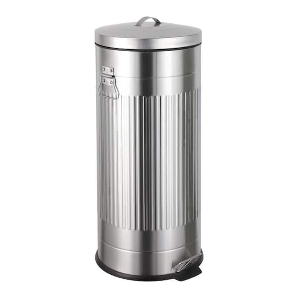 happimess Theo Retro 8-Gal. Step Trash Can with Soft-Close Lid and