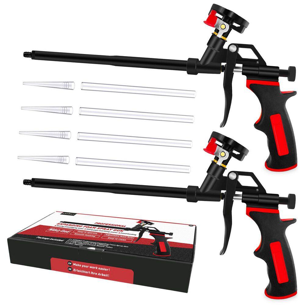 Professional Expanding Foam Dispensing Gun 2-Pack F 8 Nozzle PU Insulation Applicator price history on PriceWatchPro