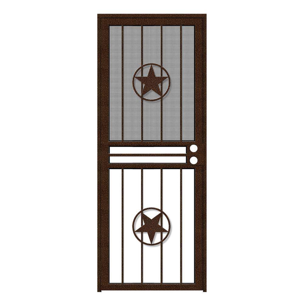 Unique Home Designs 32 in. x 80 in. Lone Star Copperclad Recessed Mount
