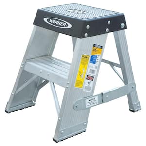 2 ft. Aluminum Step Ladder with 375 lb. Load Capacity Type IAA Duty Rating