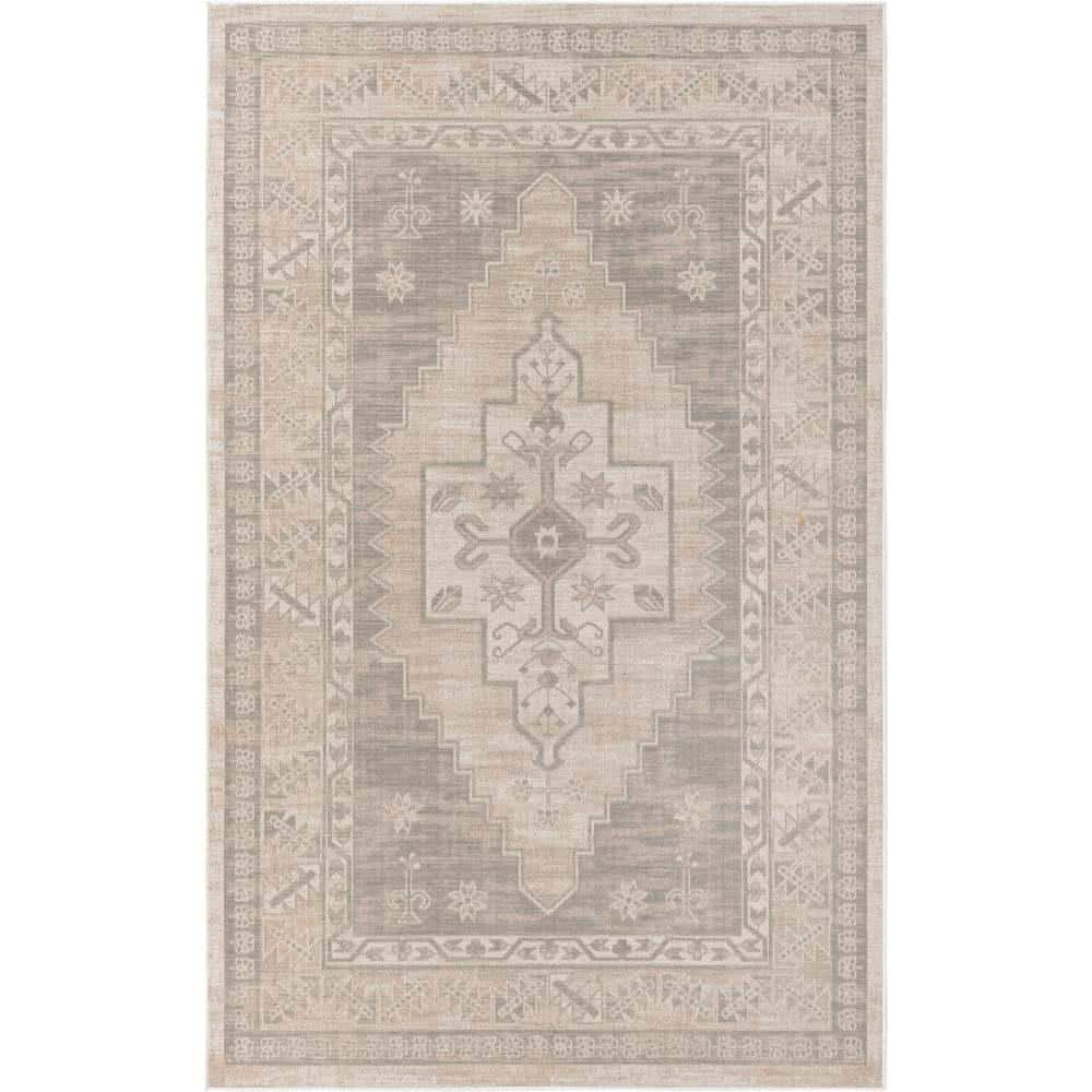 Unique Loom Whitney Geneva Mink 5 ft. 3 in. x 8 ft. Area Rug 3154978