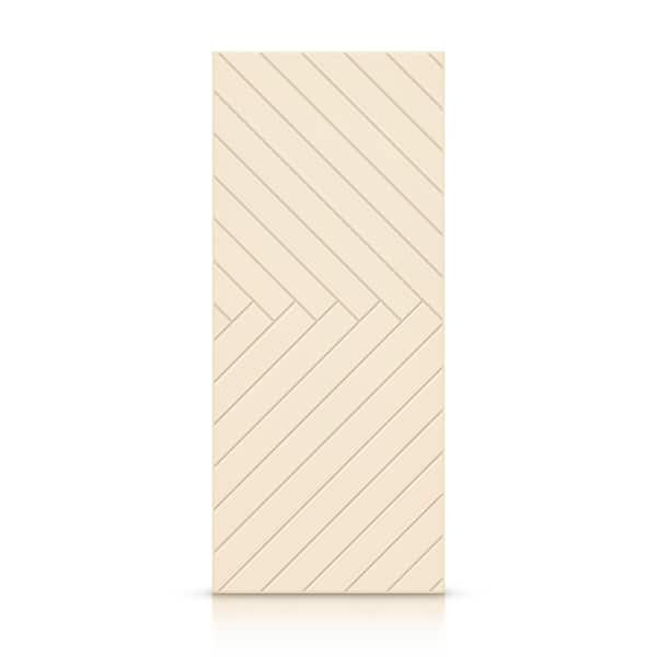 CALHOME 42 in. x 80 in. Hollow Core Beige Painted Composite MDF Interior Door Slab