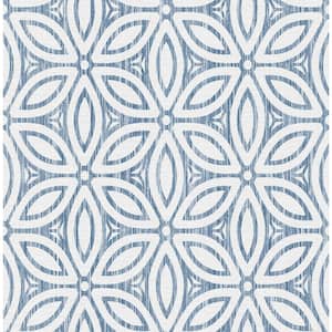 Blue Hepatica Petal Peel and Stick String Wallpaper