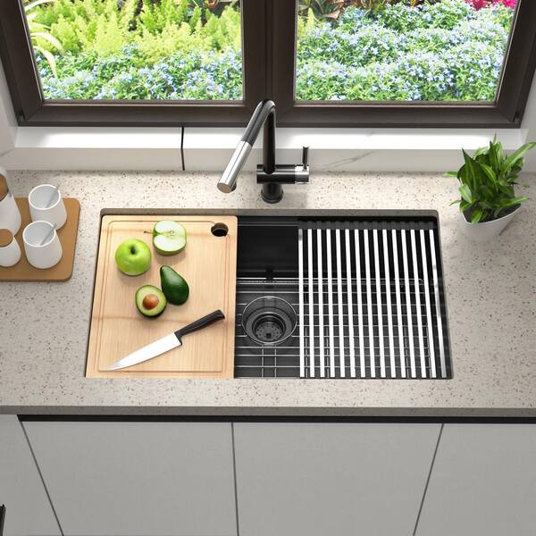 Grand Fusion | Quick Drain Kitchen Sink Protector Mat 2 Pack