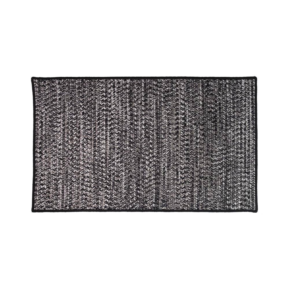Crestwood Tweed Ash Black 18 in. x 30 in. Polypropylene Door Mat