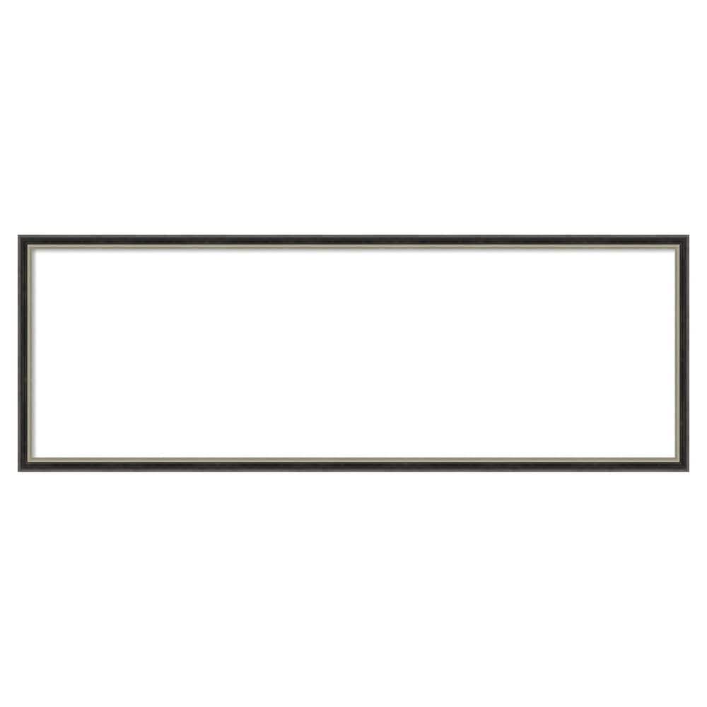 Theo Black Silver Narrow 37 in. x 13 in. Wood Framed Dry Erase Magnetic Memo Board price history on PriceWatchPro