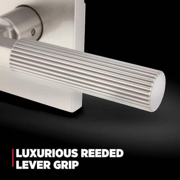 Kwikset San Clemente Matte Black Single Cylinder Door Handleset