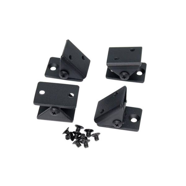 Fortress Railing Products Fe26 1-1/4 in. Steel Black Sand Angel Adaptor Universal Bracket (4-Pack)