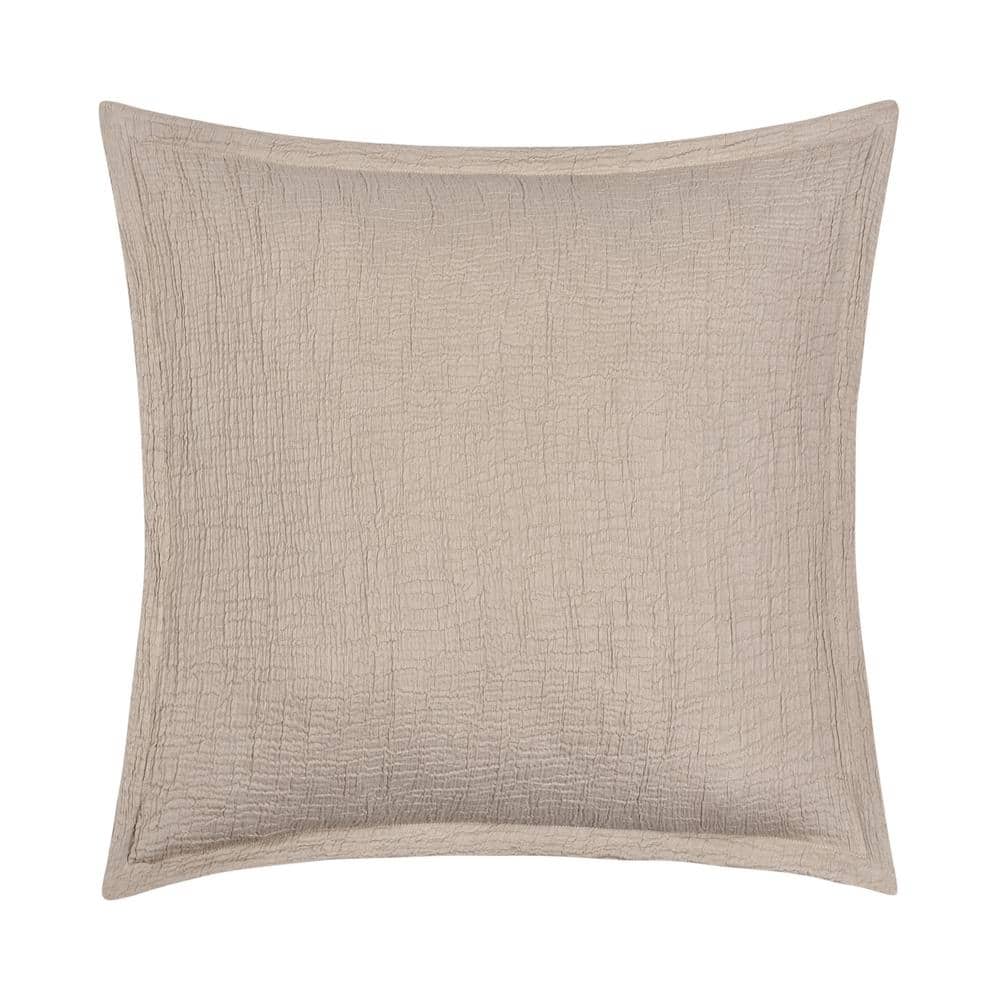 Sea cove Cotton 20 in. Square Decorative Throw Pillow Cover